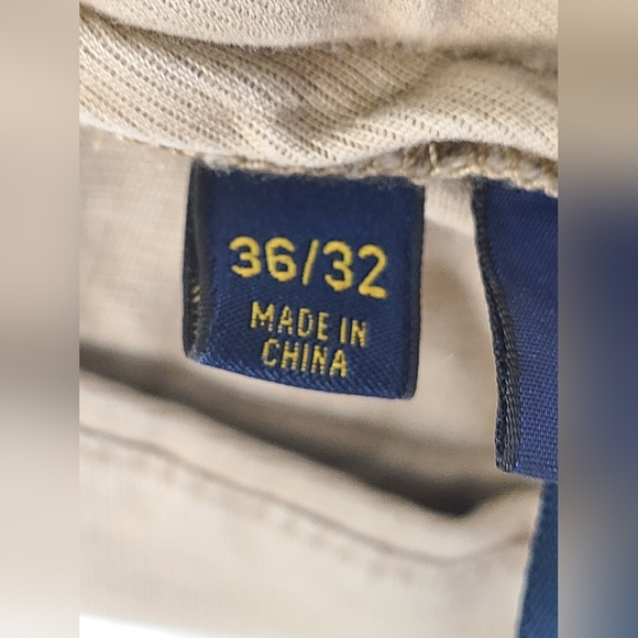 Polo Ralph Lauren Men Pant 36x32 Stretch Classic Fit Flat Front Khaki Tan Modern - Picture 3 of 8